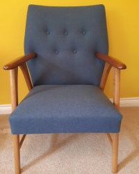Danish teak and oak arm chair